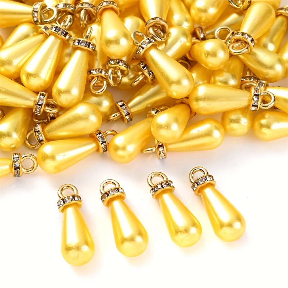 20pcs Colorful Waterdrop Charms for Jewelry Making